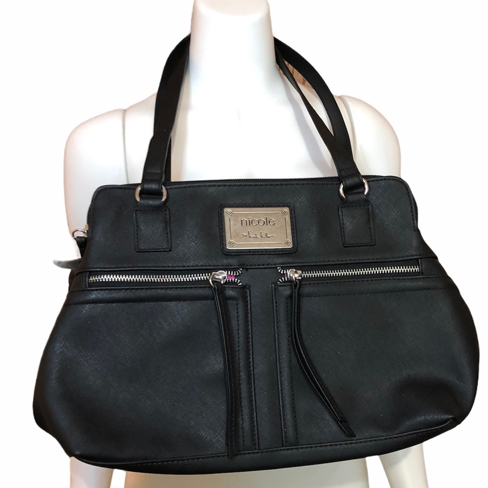 Nicole by Nicole Miller Triple Zippered Purse Bag